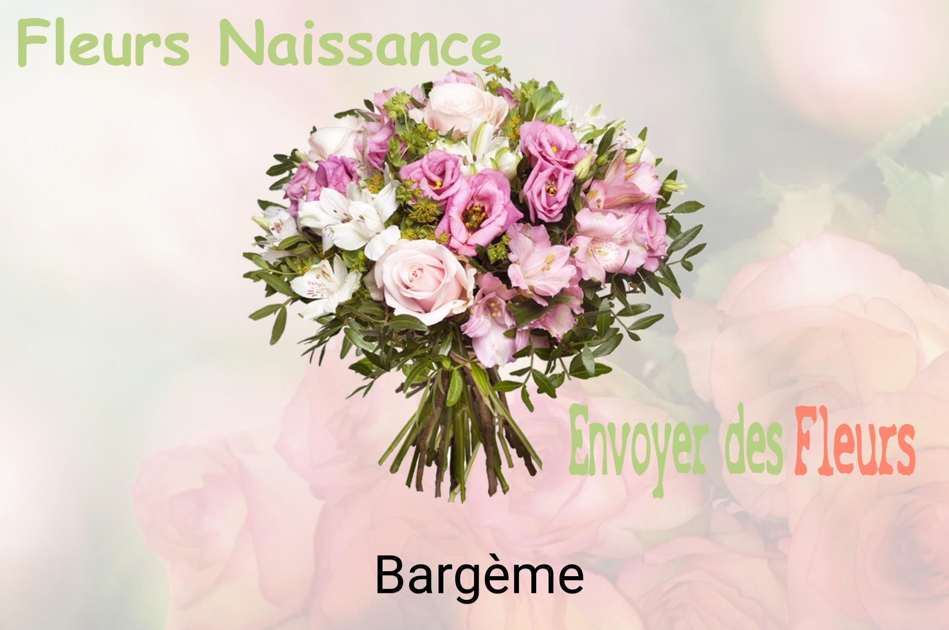 Bouquet de fleurs de naissance livré à Bargème