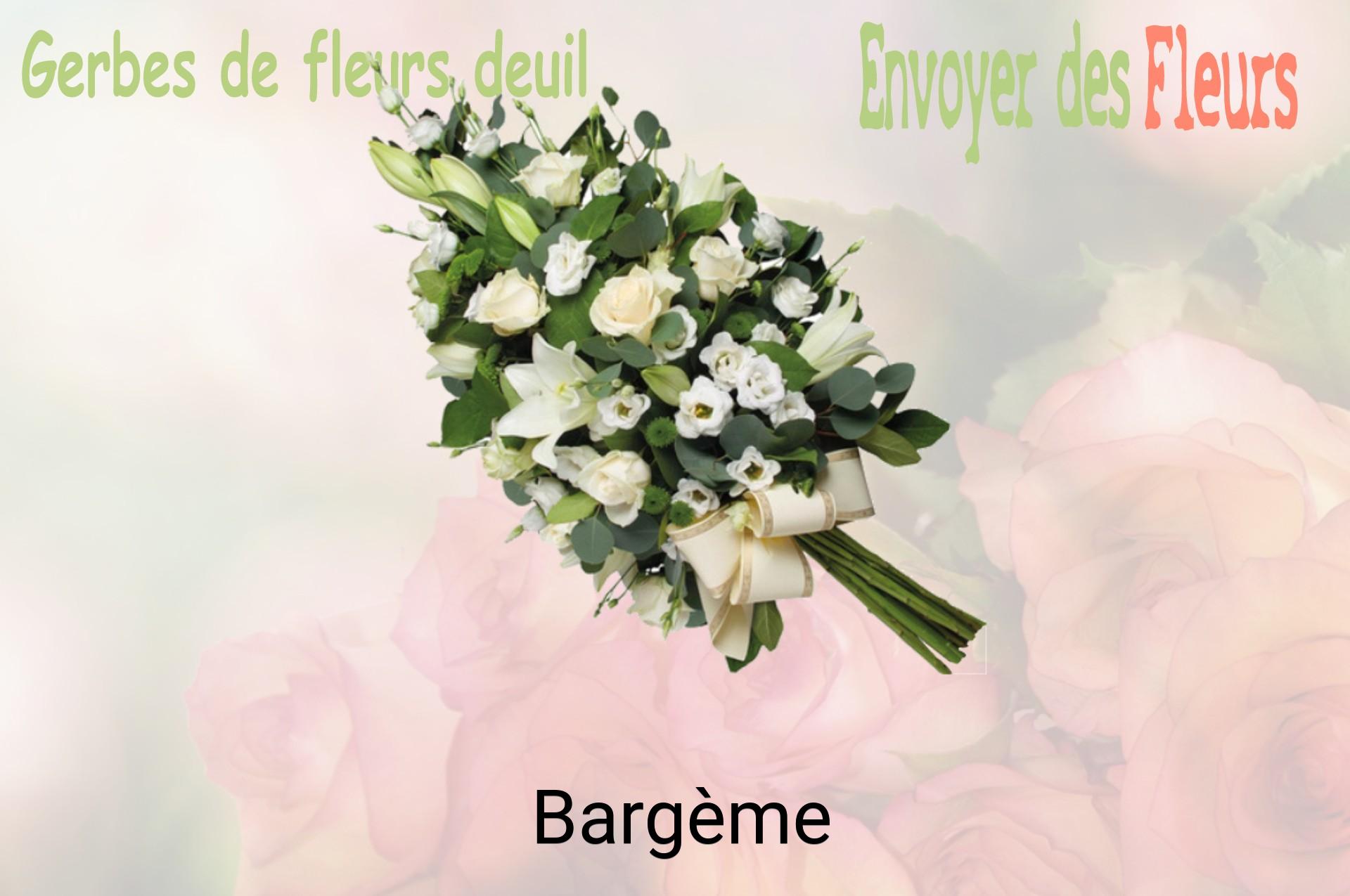 Gerbe de fleurs de deuil livrée à Bargème